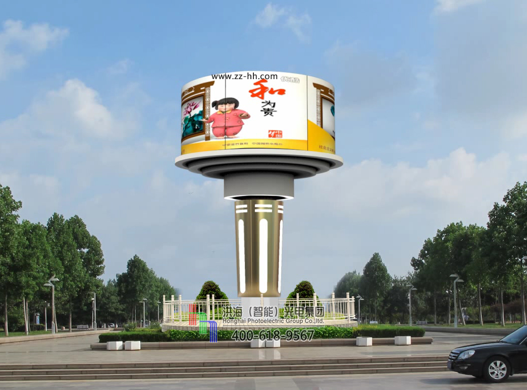 戶(hù)外傳媒圓柱屏LED顯示屏